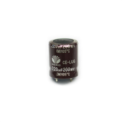 220uF 200V Capacitor 25x22mm - Thumbnail