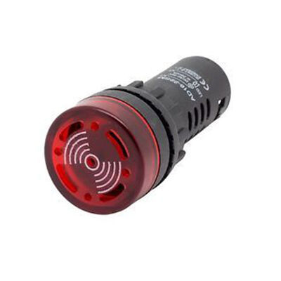 DIANQI - 220V 22mm Kırmızı Ledli Buzzer