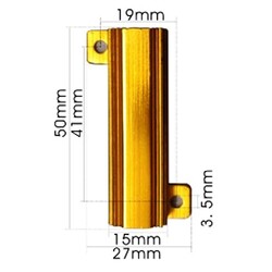 22Kohm 50W 5% Aluminum Resistor - Thumbnail