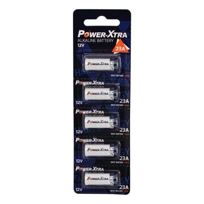 Power-Xtra - 23A Size 12V Alkalin Pil - 5li Paket
