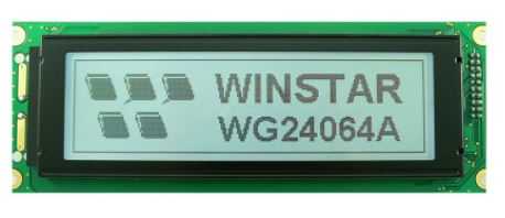 240x64 Graphic Lcd Display White - WG24064A-TFH-VZ #