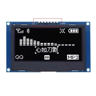 DirencNet - 2.42 inç 128X64 OLED Ekran SSD1309 7 Pin SPI/IIC I2C Seri Beyaz