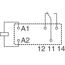 24V 12A 5 Pin Schrack RZ01-1C4-D024 Relay - Thumbnail