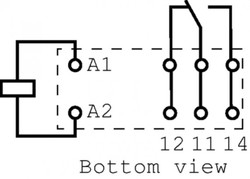 24V 12A 5 Pin Schrack RT114024 Röle - Thumbnail