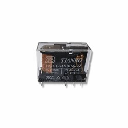 24V Çift Kontak Tianbo Röle (24V 5A) - TRA3-L-24VDC-S-2Z(2) - Thumbnail
