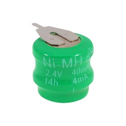 2.4V Ni-Mh 60 Mah 2 Pin Buton Pil