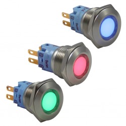 24V RGB Sinyal Lambası 19mm - Thumbnail