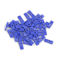2.54mm Uzun Tip Dişi Mavi Jumper - 100 Adet