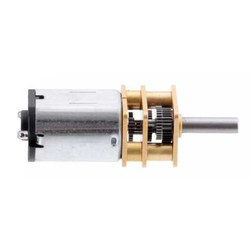 HP 6V 100RPM Micro Metal Geared DC Motor with Extra Shaft (298: 1) - Thumbnail