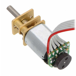 HP 6V 100RPM Micro Metal Geared DC Motor with Extra Shaft (298: 1) - Thumbnail