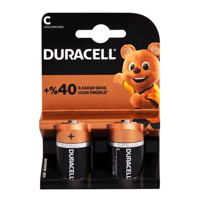 Duracell - 2'li C Orta Pil