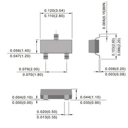 2n2222 Transistor Npn Smd Sot-23 - Thumbnail