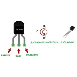 2N3904 Transistor BJT NPN TO-92 - Thumbnail