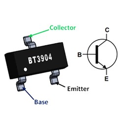 2N3904 Transistor NPN SMD SOT-23 - Thumbnail