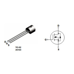2N7000 N Kanal Mosfet TO-92 - Thumbnail
