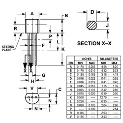 2SA1020-Y 2A 50V PNP Transistor TO92 - Thumbnail