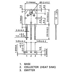 2SA1941 Transistör TO3PN - PNP - 140V 10A - Thumbnail