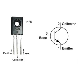 2SD882 Transistor BJT NPN TO- 126 - Thumbnail