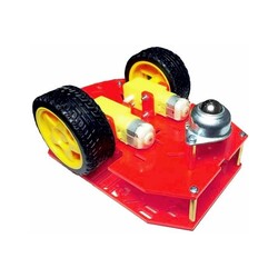 2WD Mobil Robot Platformu Kırmızı - Thumbnail