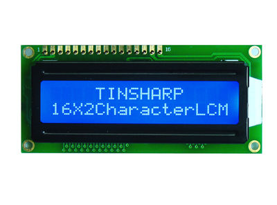 Tinsharp - 2x16 Karakter LCD Ekran Sol Üst Mavi