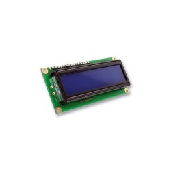 2x16 LCD Display Top Left Blue - Qapass - Thumbnail