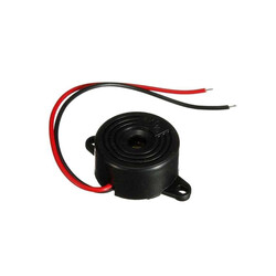 3-24V Devreli 40mm Kulaklı Buzzer - Siyah