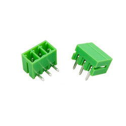 3 Pin 3.81mm 90° Erkek Geçmeli Yeşil Klemens