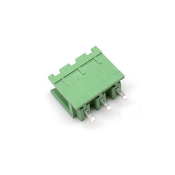 3 Pin 5.08mm 180C Erkek Geçmeli Yeşil Klemens