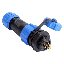 3 Pin IP68 12mm Su Geçirmez Konnektör Takım