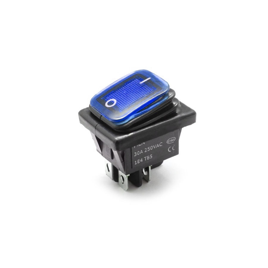  12-24v Led On-off Su Geçirmez Switch - Mavi