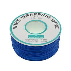 30AWG 250 Metre Mavi Kablo Sarma Teli
