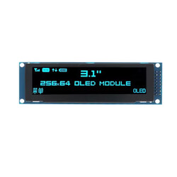 3.12 inç 256X64 OLED Ekran SSD1322 Paralel/SPI Mavi