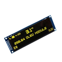 3.12 inç 256X64 OLED Ekran SSD1322 Paralel/SPI Sarı
