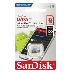 Sandisk Ultra 32GB 100MB/S Class 10 MicroSDHC Bellek Kartı - Thumbnail
