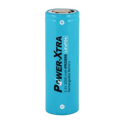 Power-Xtra - 3.2V LiFePO4 2000 Mah Şarjlı Pil