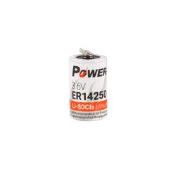 3.6V ER14250 1/2AA-3PT Li-SOCI2 Lityum Pil