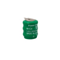 3.6V Ni-Cd 60 Mah 3 Pin Şarjlı Pil