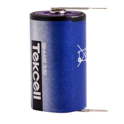 Tekcell - 3.6V SB-AA02 1/2AA Size Li-SOCI2 2 Pinli Lityum Pil