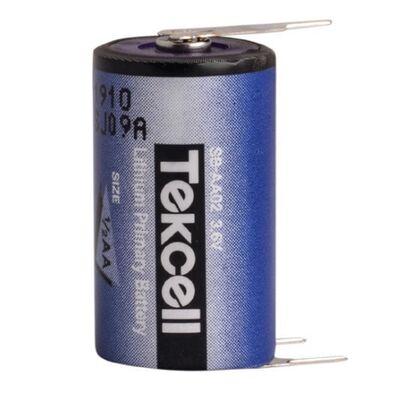 Tekcell - 3.6V SB-AA02 1/2AA Size Li-SOCI2 3 Pinli Lityum Pil