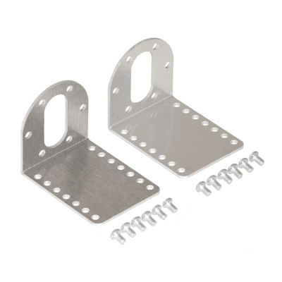 Pololu - 37D mm Redüktörlü Motor Bağlantı Aparatı - Alüminyum Motor Tutucu - L Dirsek