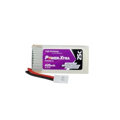 Power-Xtra - 3.7V 1S 420mAh 1cell Li-Polymer Pil 25C - PX420XL1S