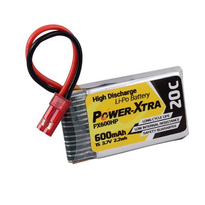 Power-Xtra - 3.7V 1S1P 600 mAh (20C) Li-Polymer Pil - Soketli