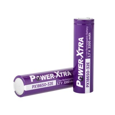 Power-Xtra - 3.7V 3200 mAh 18650 Li-ion Şarjlı Pil Başsız