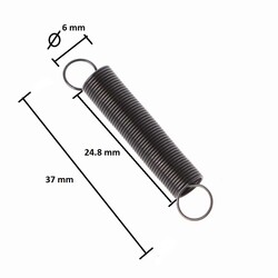 3D Printer Push Rod Spring - Thumbnail