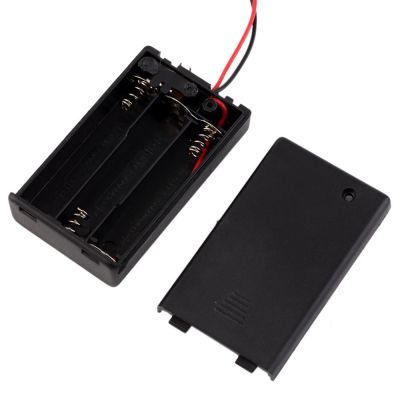 DirencNet - 3lü AA Pil Yuvası Kapaklı Anahtarlı