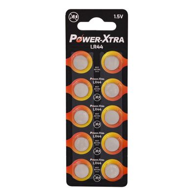 Power-Xtra - 3V LR44 Size Alkalin Pil - 10lu Paket