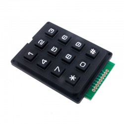 3x4 Telefon Stili Matrix Keypad - Thumbnail
