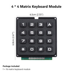 4x4 Telefon Stili Matrix Keypad - Thumbnail