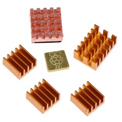 Raspberry Pi - 6 Adet Bakır Alüminyum Soğutucu Kiti
