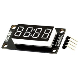 4 Digit Led Display Saat Modül TM1637 - Beyaz